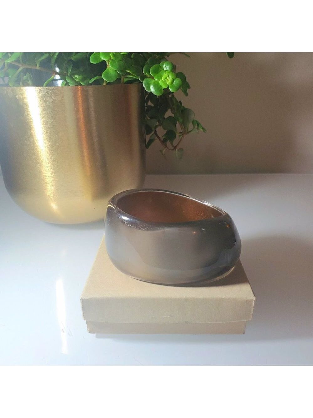 Goldish/Brown Cuff Bracelet